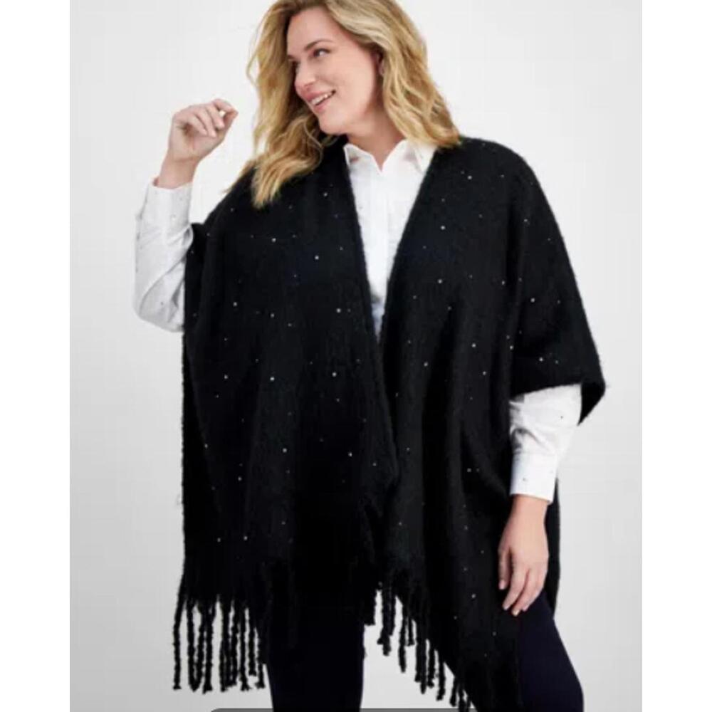 I.N.C. International Concepts Women's Embellished Topper Wrap - OS